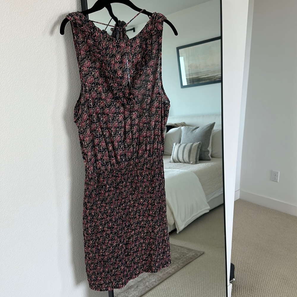 Purple and Black Free People Dress